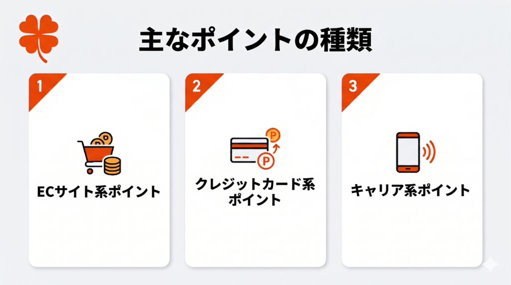 主なポイントの種類